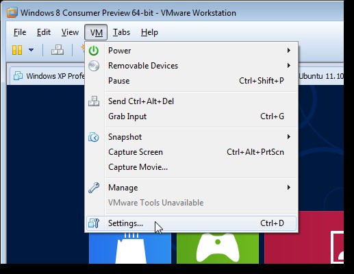 VMware Workstation: Sharing Files Between Windows 8 VM and Windows 7 Host
