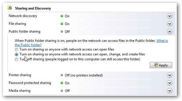Share Folders & Files Between Vista and XP