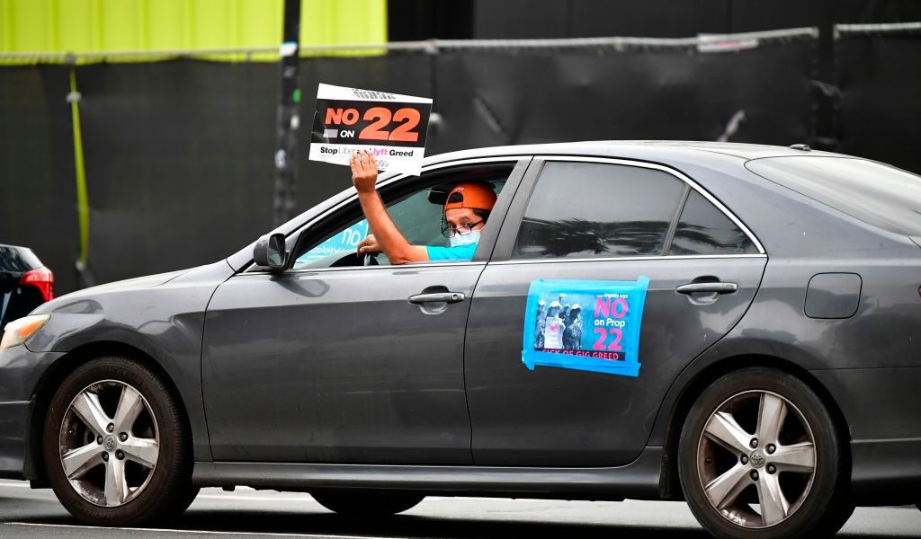 Uber and Lyft Stocks Rise on California Gig Worker Ballot Measure