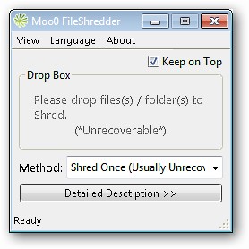 Moo0 File Shredder - Securely Delete Files