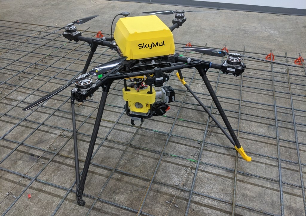 Skymul Drones Secure Rebar for Faster Construction