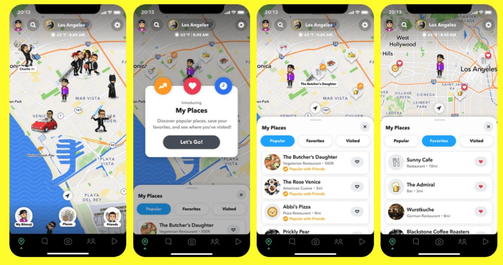 Snapchat 'My Places' Feature: Discover Local Spots on Snap Map