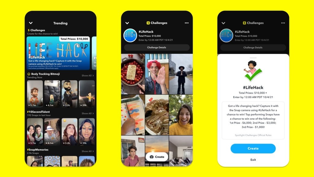 Snapchat Updates Creator Payouts with Spotlight Challenges