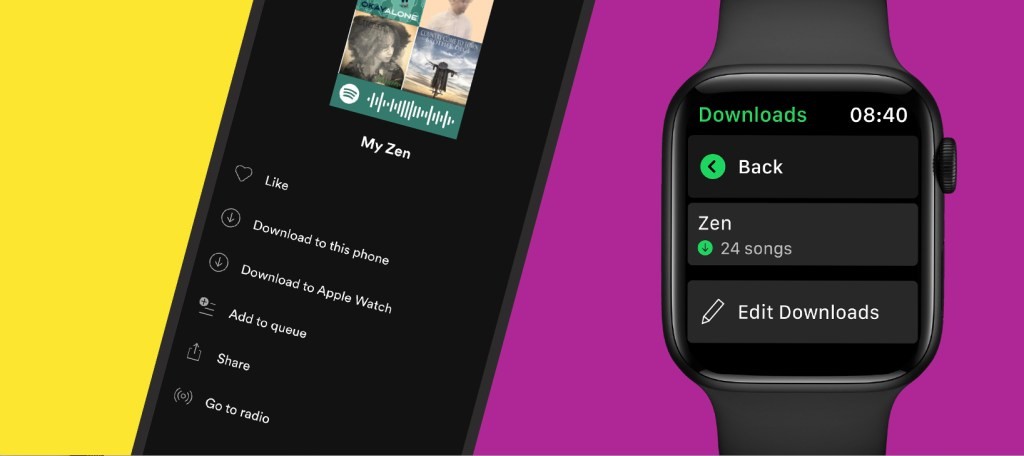Spotify Offline Listening on Apple Watch Now Available