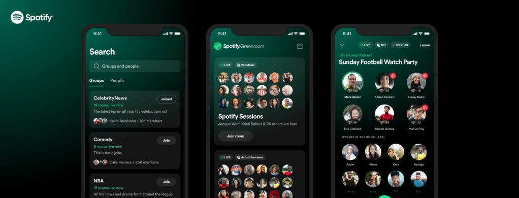 Spotify Greenroom: Spotify Launches Live Audio App
