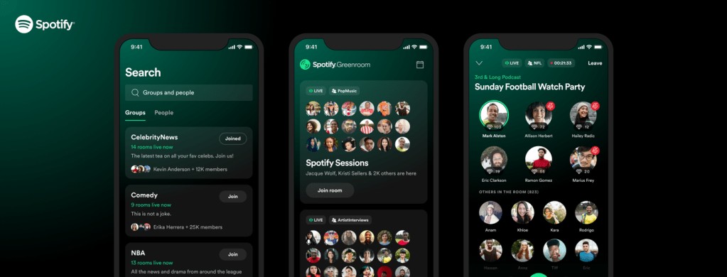 Spotify Greenroom Surpasses 240K Installs - Clubhouse Clone