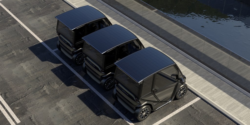 Squad Mobility's Solar Electric Quadricycle - Compact & Shared