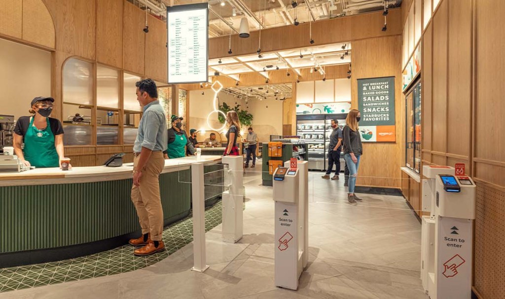 Starbucks Just Walk Out Tech: New York Store - Amazon Partnership