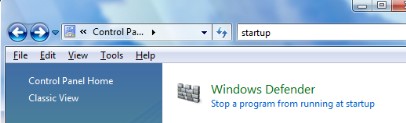 Stop Programs at Startup - Windows Vista