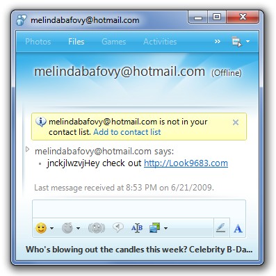 Stop MSN Messenger Spammers - Block Annoying Contacts