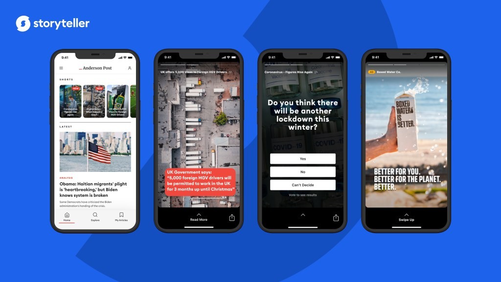 Storyteller: Add Stories to Your App or Website - Stories as a Service