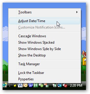 Sync Clock with Internet Time via Vista Command Prompt