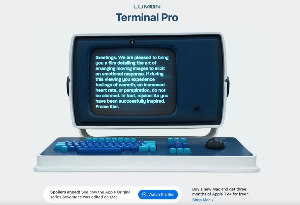 Lumon Terminal Pro Computer Appears on Apple's Website