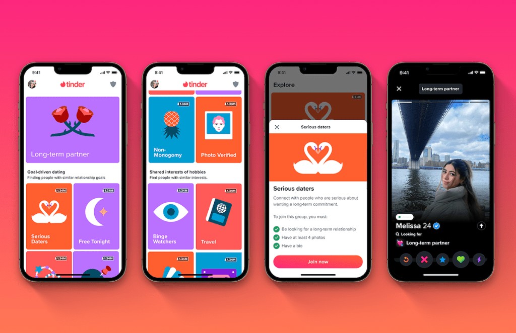 Tinder Explore Page Update: Matching Dating Intentions
