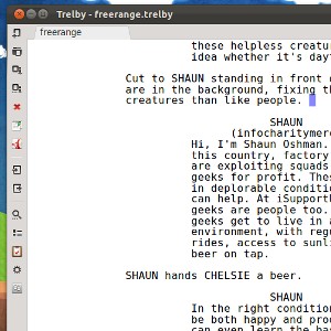 Trelby: Free Screenplay Software - Windows & Linux