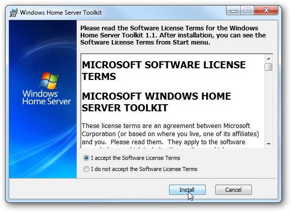 Windows Home Server Toolkit Connection Troubleshooting