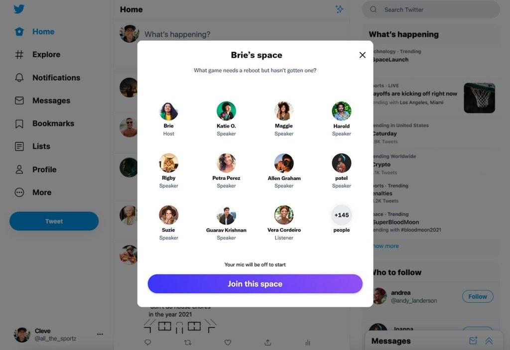 Twitter Spaces Coming to Web - Accessibility Included
