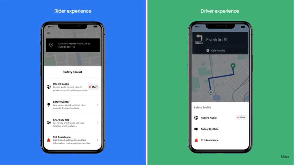 Uber Introduces New Safety Features, Including Ride Audio Recording