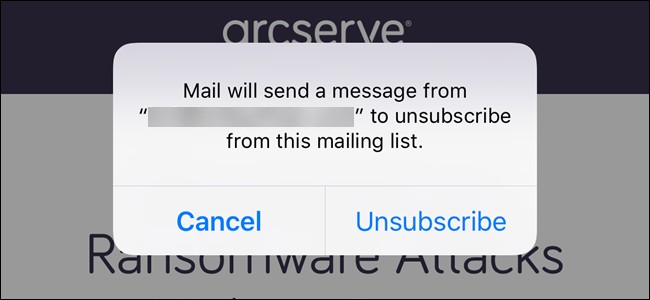 Unsubscribe From Mailing Lists Easily in iOS 10