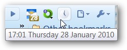 View Time & Date in Chrome - Hidden Taskbar Solution