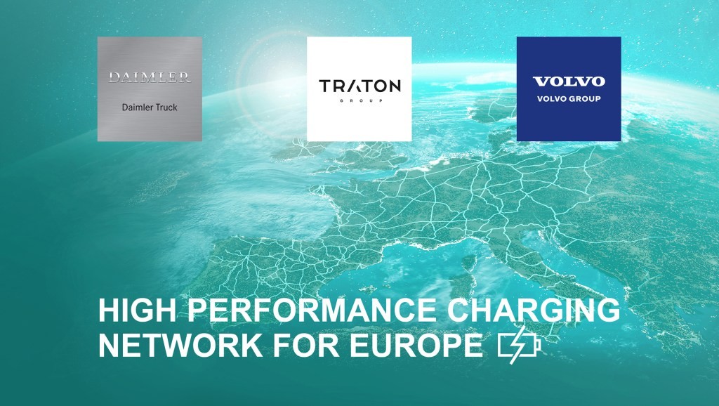 Volvo, Daimler, Traton Invest in Electric Truck Charging Network