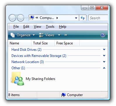 My Sharing Folders Icon - Remove & What It Is
