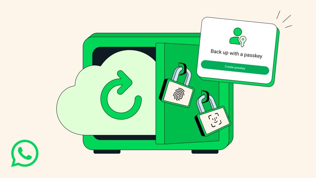 WhatsApp Adds Passkey Protection for End-to-End Encrypted Backups