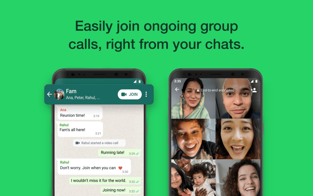 WhatsApp Updates: Joinable Calls Now in Group Chats