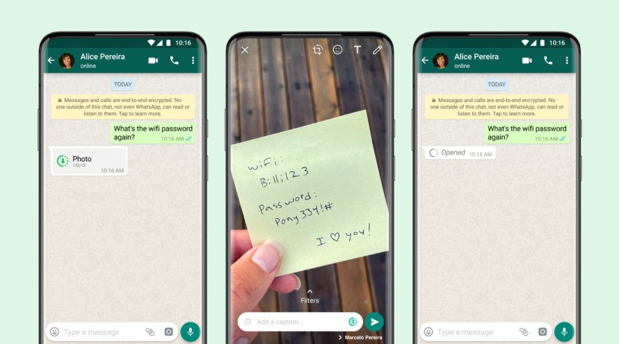 Disappearing WhatsApp Photos & Videos: View Once Feature
