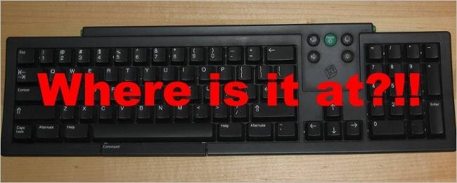 Apps Key Location on Microsoft Keyboard