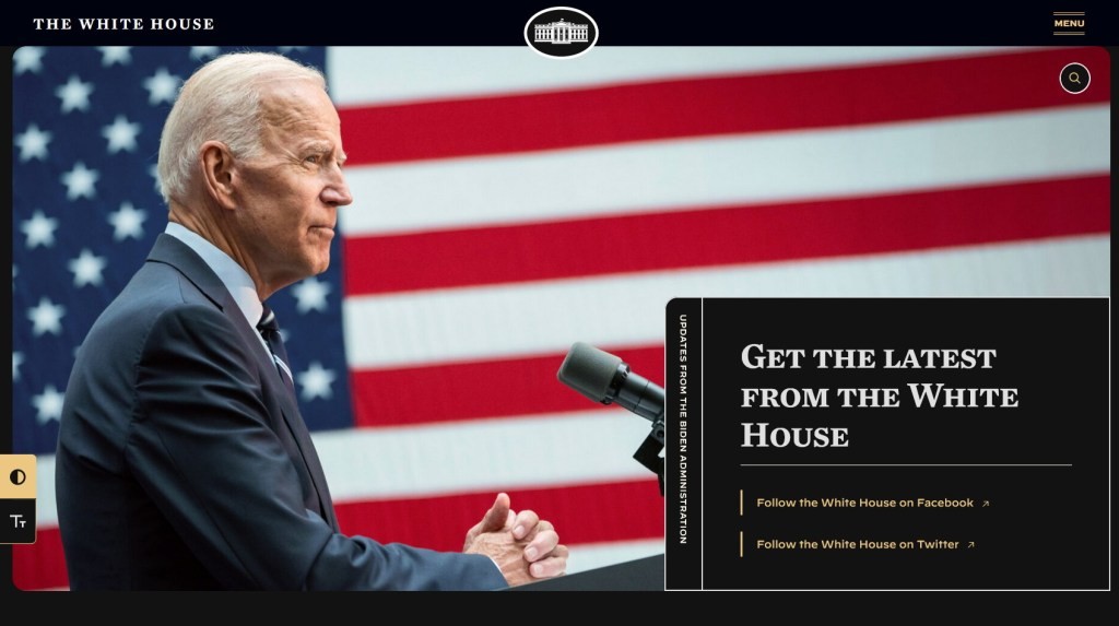 White House Website Gets Dark Mode & Accessibility Updates