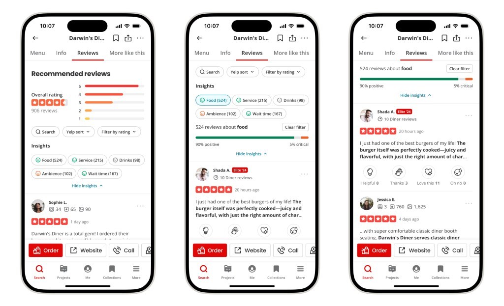 Yelp Adds AI-Powered Review Insights for Restaurants