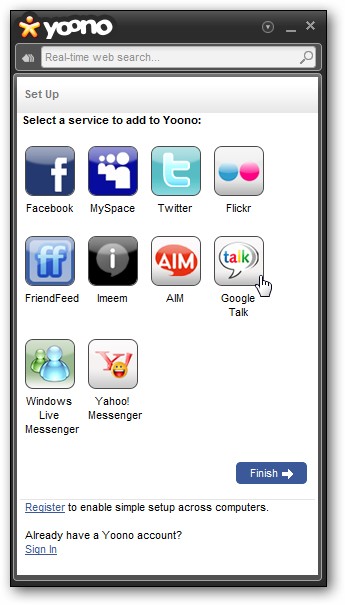 Yoono Desktop: Connect Social Networks & IM