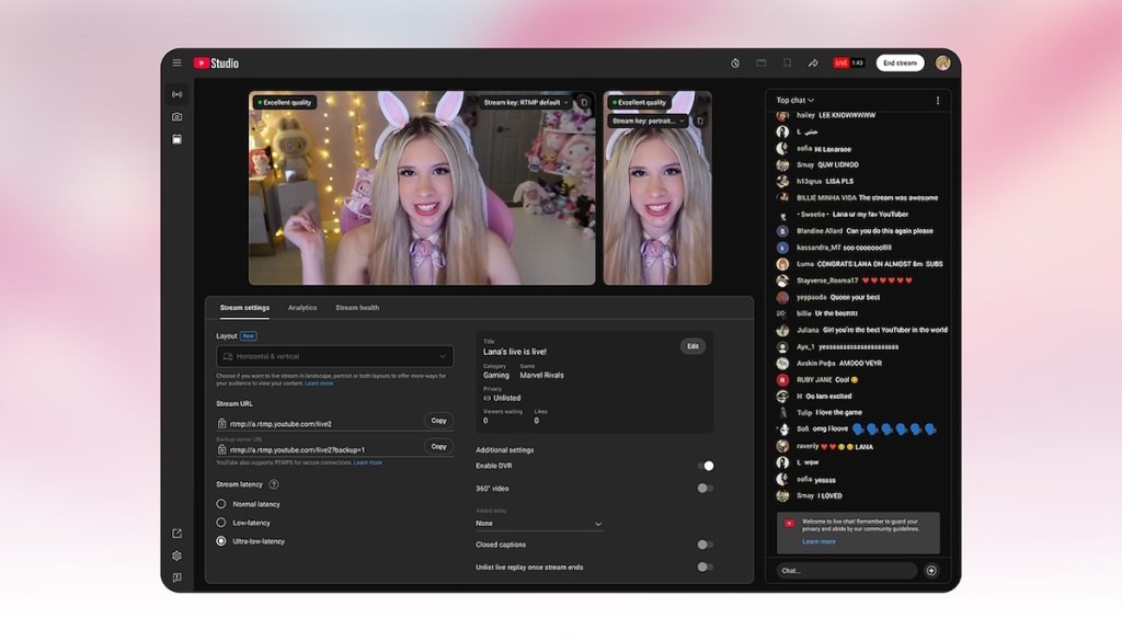 YouTube Live Update: Dual Streaming, Minigames & New Features